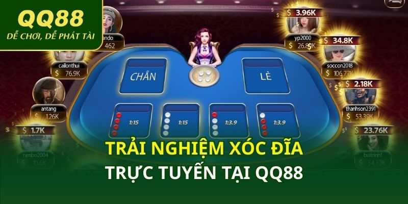 Trải nghiệm xóc đĩa trực tuyến tại QQ88