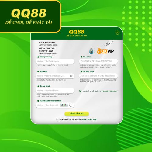 cách đăng ký tài khoản QQ88